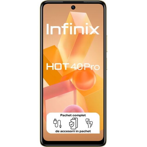 Telefon Mobil Infinix Hot 40 Pro Dual Sim 8GB 256GB 4G Horizon Gold
