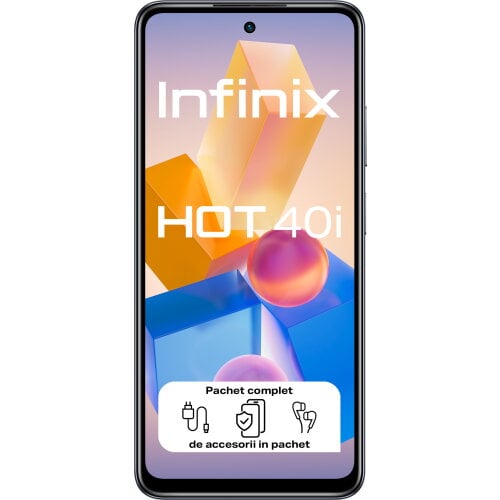Telefon Mobil Infinix Hot 40i Dual Sim 8GB 256GB 4G StarlitBlack