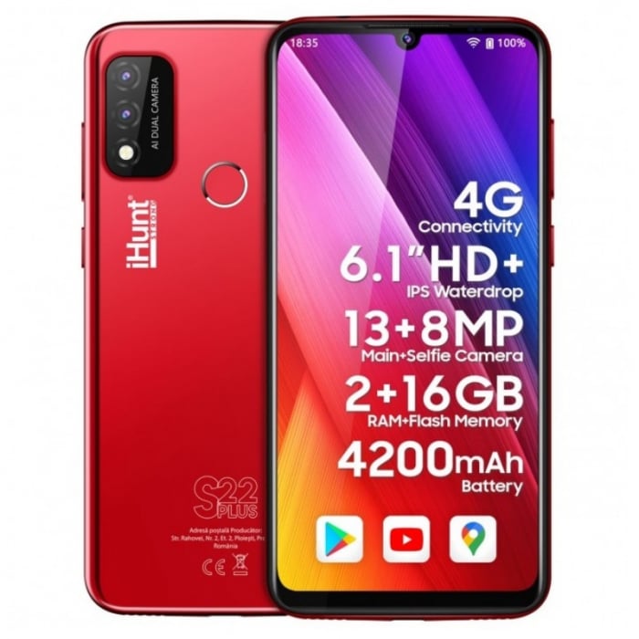 Telefon mobil iHunt S22 Plus Rosu