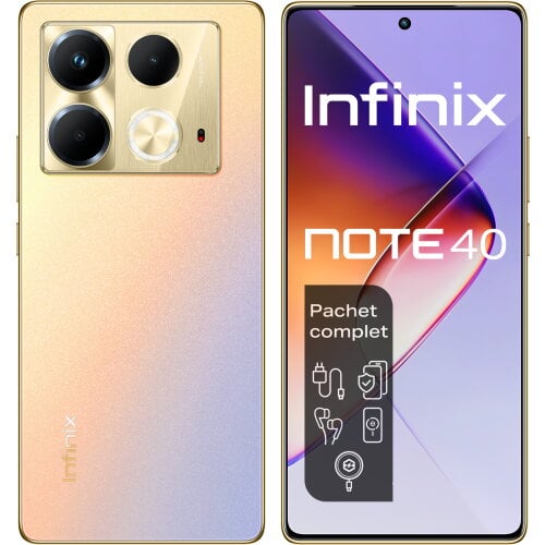 Telefon Mobil Infinix Note 40 Dual Sim 4G 8GB 256GB Titan Gold