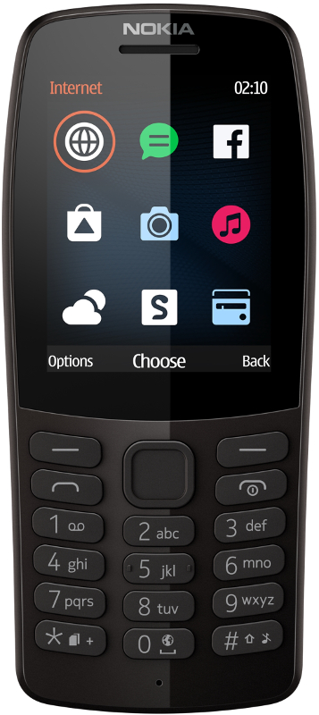 Telefon mobil Nokia 210 Dual SIM Black (2019)