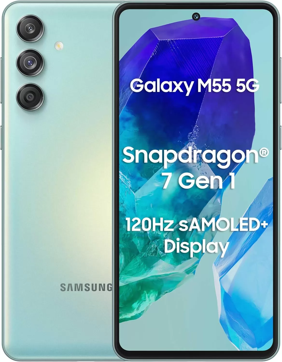 Telefon Mobil Samsung Galaxy M55 M556 128GB Flash 8GB RAM Dual SIM 5G Light Green