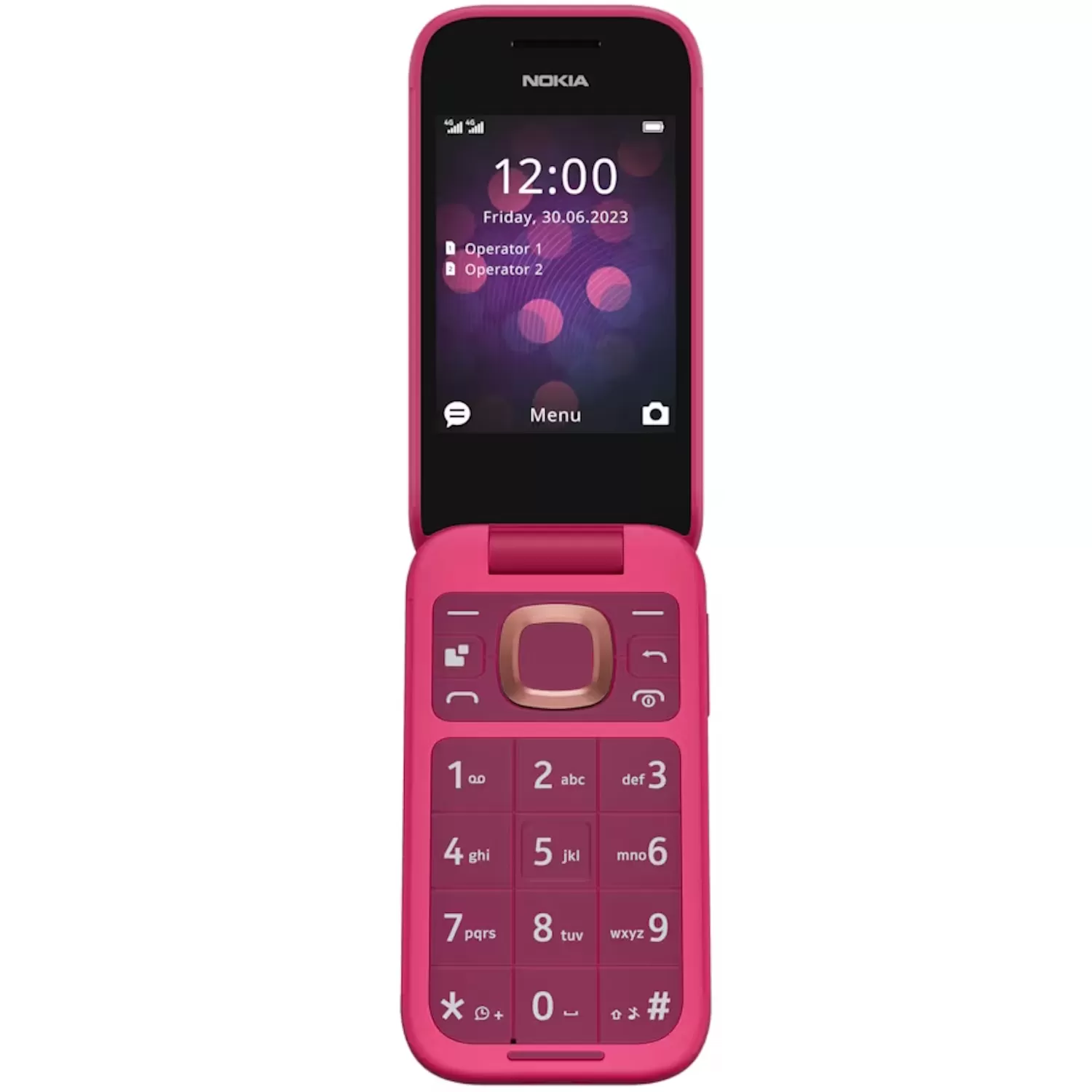 Telefon Mobil Nokia 2660 Flip 4G Dual Sim Pop Pink