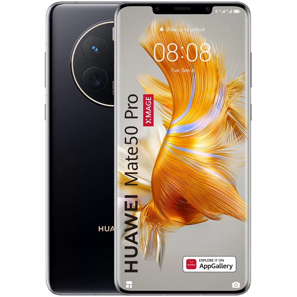 Telefon Mobil Huawei Mate 50 Pro 256GB Flash 8GB RAM Dual SIM 4G Black DESIGILAT