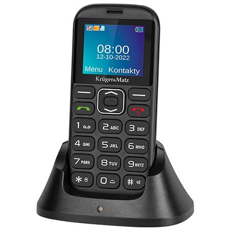 Telefon GSM Seniori KM0921 Simple 921  Buton SOS Dual SIM Negru