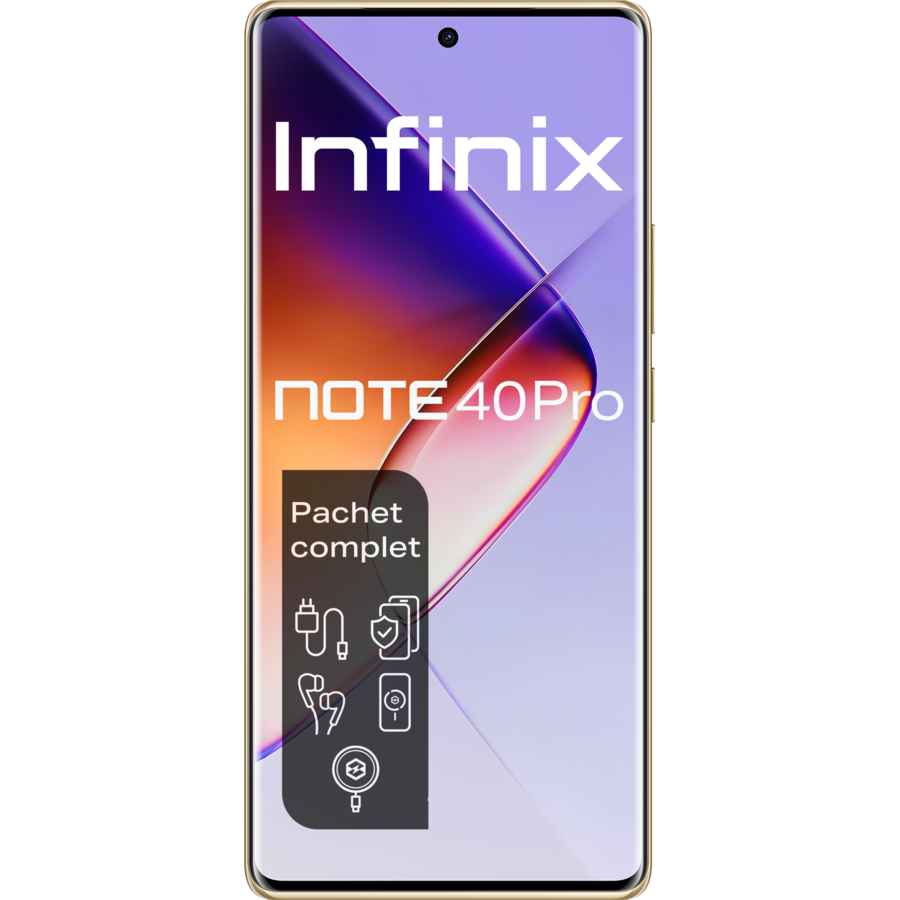 Telefon mobil X6850 NOTE 40 PRO 4G 6.78inch Octa Core 12GB 256GB 5000mAh Titan Gold