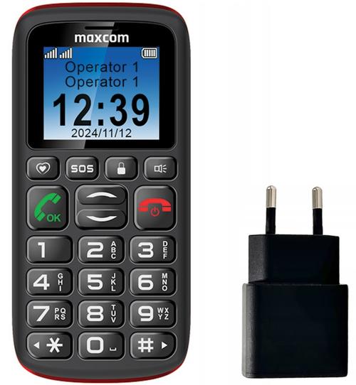 Telefon mobil MaxCom Comfort MM428L + Incarcator retea Maxcom 10W