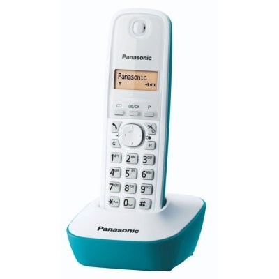 Telefon DECT cu CallerID alb + albastru