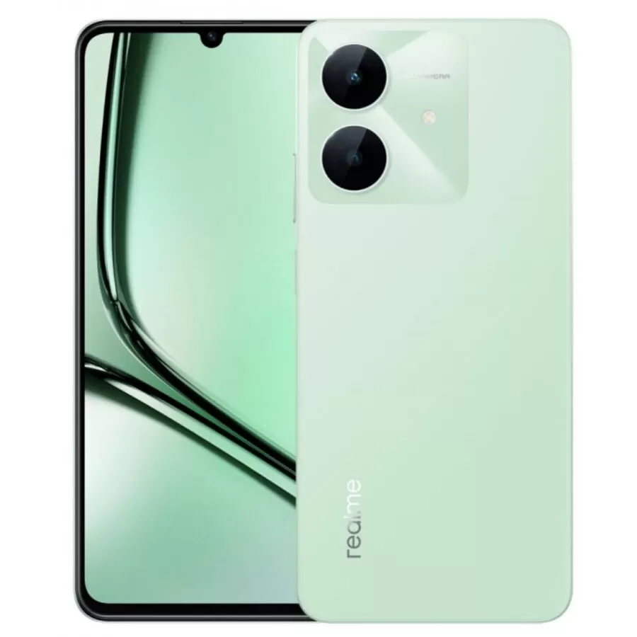 Telefon Mobil Realme Note 60X  64GB Flash  3GB RAM  Dual SIM  4G  Wilderness Green  Garantie importator