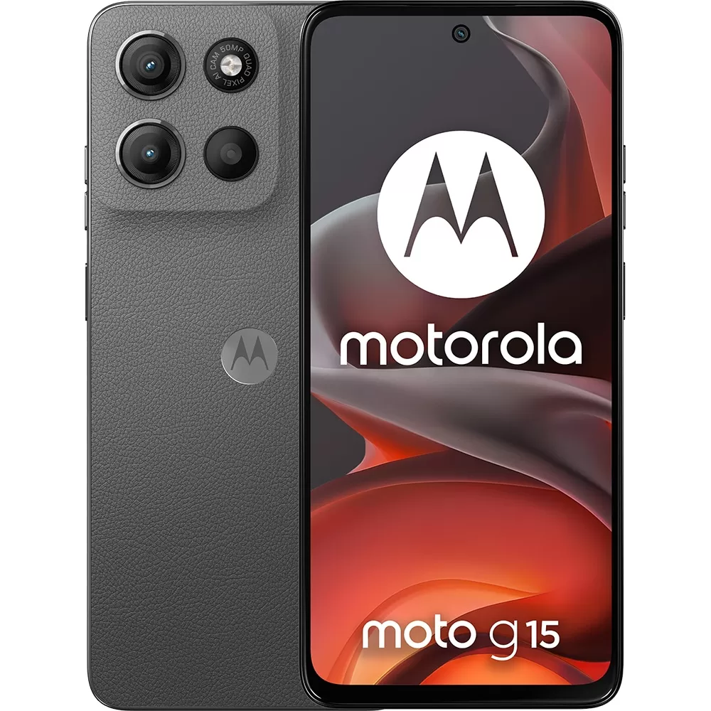 Telefon Mobil Motorola Moto G15  256GB Flash  8GB RAM  Dual SIM  4G  Gravity Grey