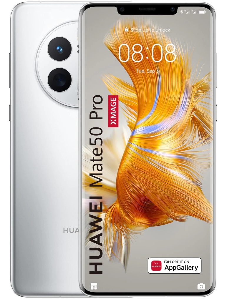 Huawei Mate 50 Pro Dual Sim 256 GB Silver Bun