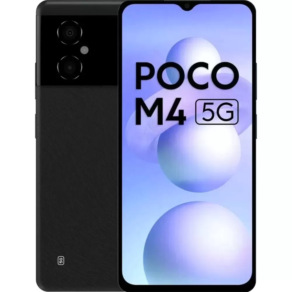 Telefon Mobil Xiaomi Poco M4 5G  64GB Flash  4GB RAM  Dual SIM  5G  Black  Garantie importator