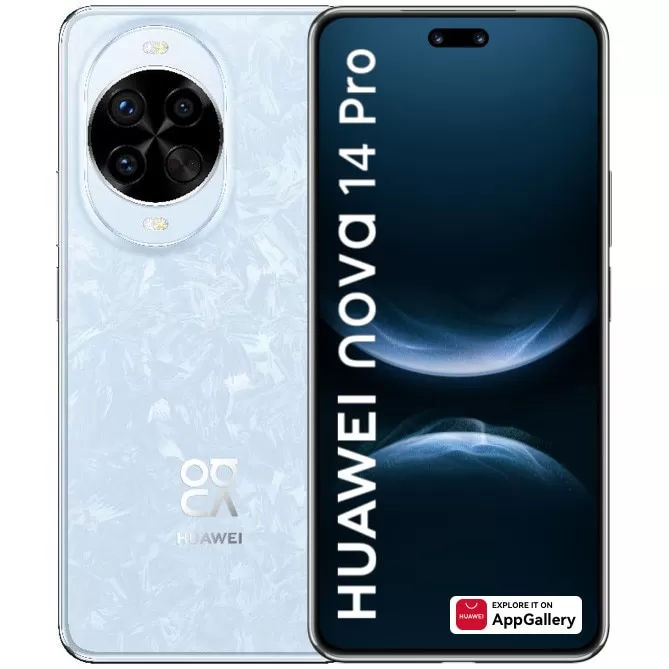 Telefon Mobil Huawei Nova 14 Pro  512GB Flash  12GB RAM  Dual SIM  Crystal Blue