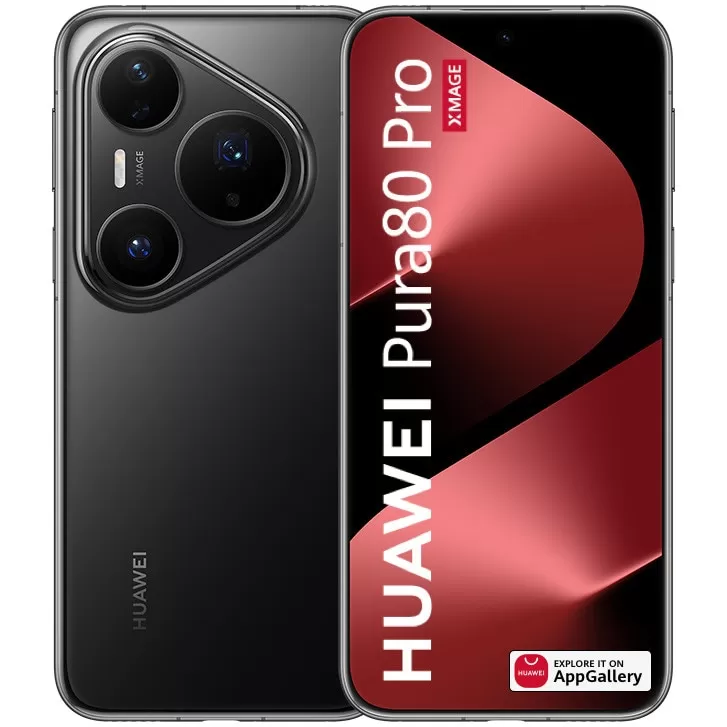 Telefon Mobil Huawei Pura 80 Pro  512GB Flash  12GB RAM  Dual SIM  4G  Glazed Black