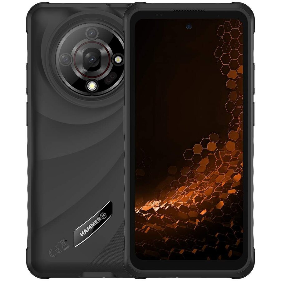 Telefon mobil Iron 6 128GB 6GB RAM Dual Sim 4G Black Orange