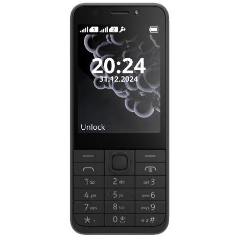 Telefon Mobil 230 (2024) Dual SIM Display 2.8Inch Spate Metalic 1450mAh Negru