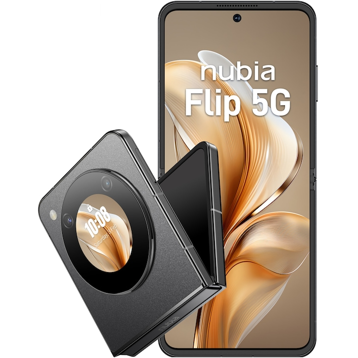 Telefon mobil Flip 256GB 8GB RAM Dual Sim 5G Cosmic Black