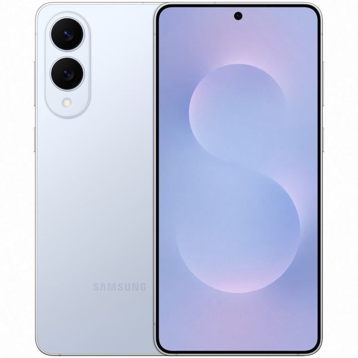 Telefon mobil Galaxy S25 Edge 256GB 12GB RAM Dual Sim 5G Titanium Icyblue