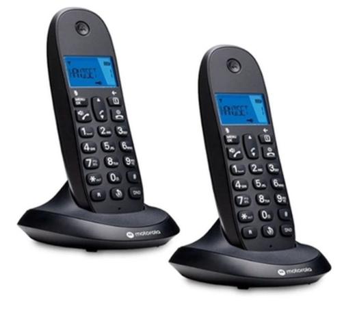 Set Duo Telefon fix fara fir Motorola DECT C1002 (Negru)