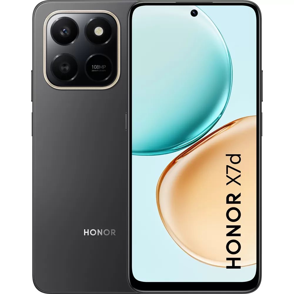 Telefon Mobil Honor X7d 4G  128GB Flash  6GB RAM  Dual SIM  4G  Velvet Black
