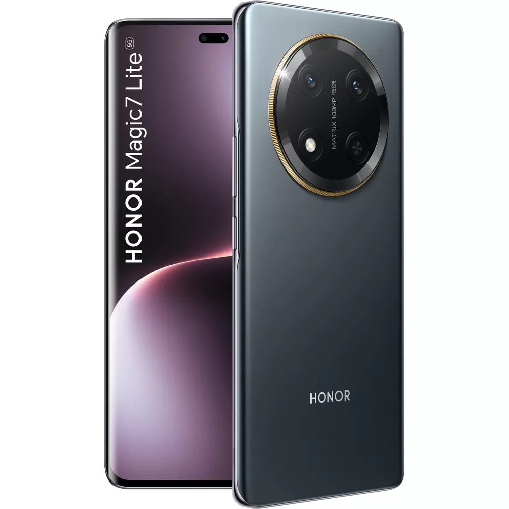 Telefon Mobil Honor Magic7 Lite 256GB Flash 8GB RAM Dual SIM 5G Titanium Black