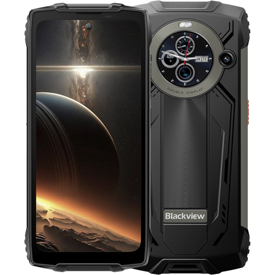 Telefon BV8200 12GB RAM + 256GB NFC 4G Dual Display 6.5 + 1.3  Android 14 Black