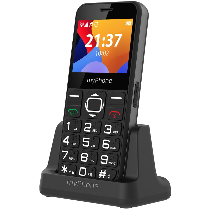 Telefon Mobil pentru Seniori Halo 3 2G LTE Ecran IPS 2.3Inch Camera Foto 0.3Mp Baterie 1000mAh Negru