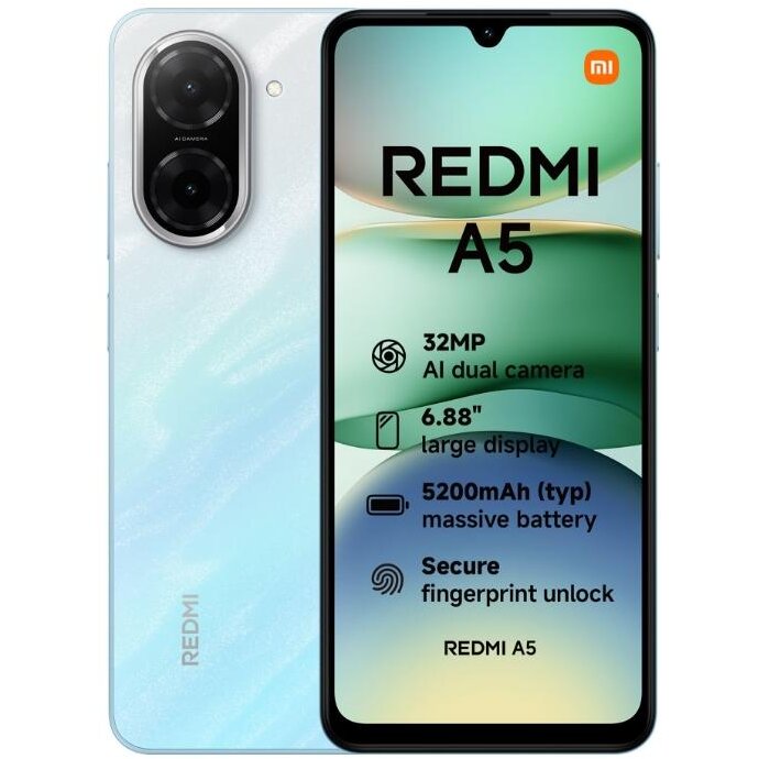 Telefon mobil Redmi A5 64GB 3GB RAM Dual Sim 4G Ocean Blue